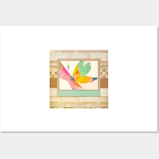 Pastel Butterfly Abstract Posters and Art